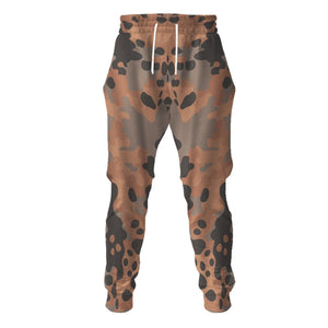 Eichenlaub Pattern World War Costume Hoodie, Sweatshirt, T-Shirt, Tracksuit for Cosplay MNP060CS