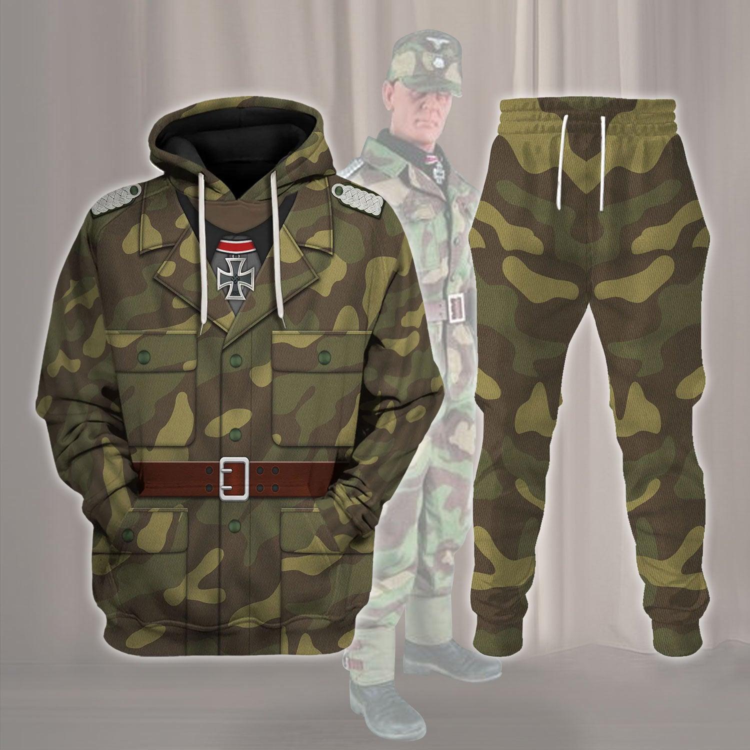 Italian Camouflage Military Costume Hoodie, Sweatshirt, T-Shirt, Tracksuit for Cosplay MNP026CS