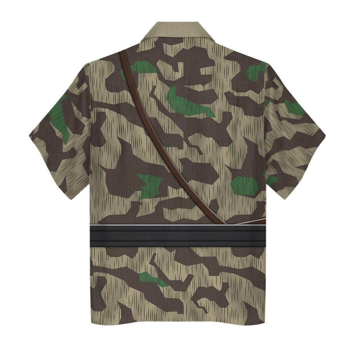 German Army Splinter Camouflage White Reversible Jacket, Hoodie, Sweatshirt, Costume for World War Two Cosplay MNP010CS