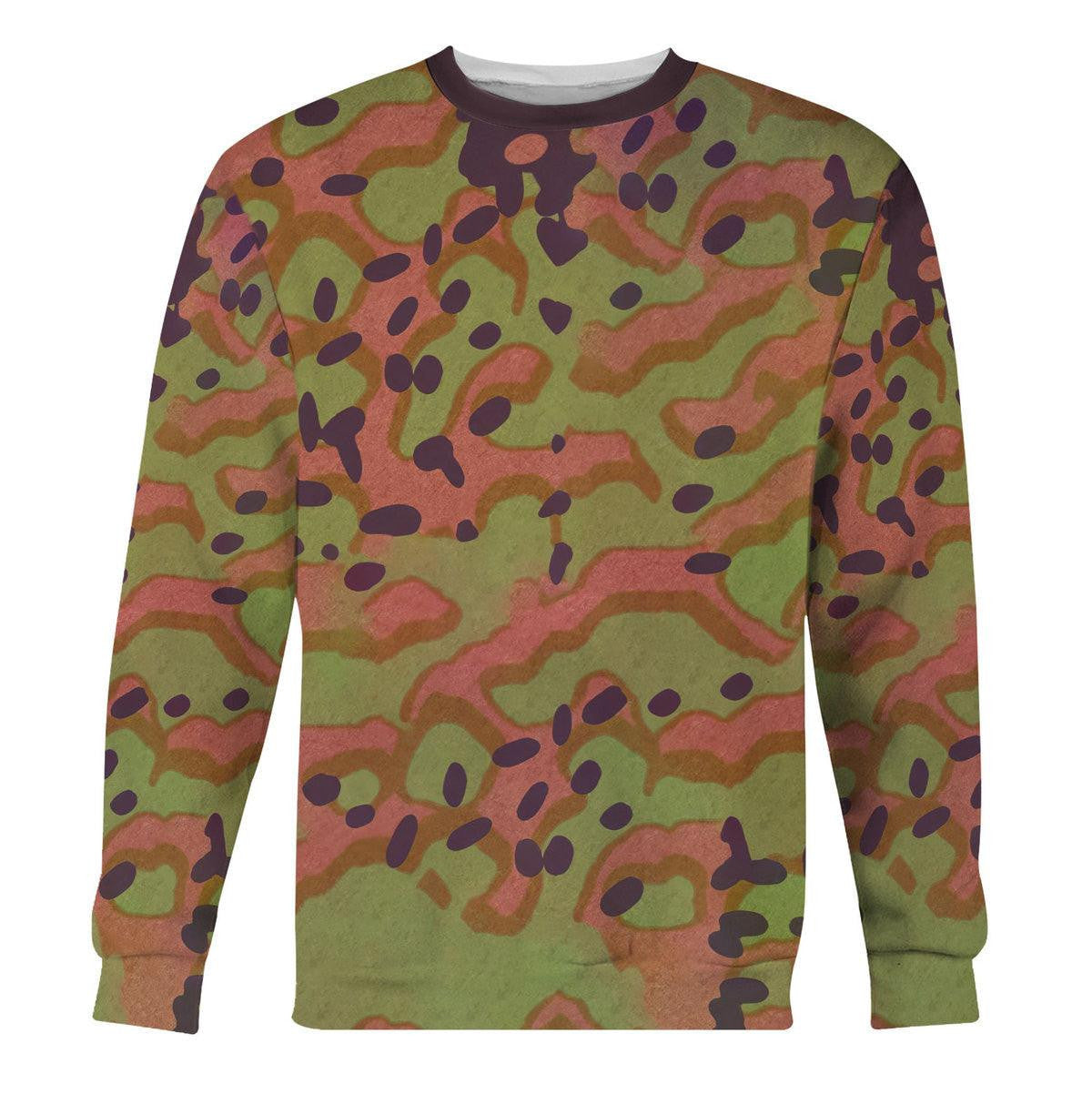 German World War Maple Leaf Camouflage Patterns, Cosplay, Costume Fabric MNP059CS