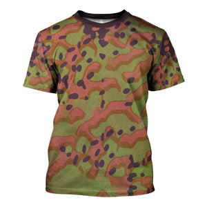 German World War Maple Leaf Camouflage Patterns, Cosplay, Costume Fabric MNP059CS
