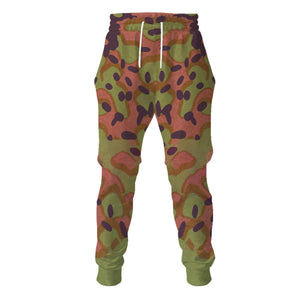 German World War Maple Leaf Camouflage Patterns, Cosplay, Costume Fabric MNP059CS