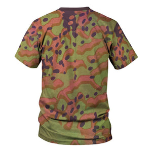 German World War Maple Leaf Camouflage Patterns, Cosplay, Costume Fabric MNP059CS