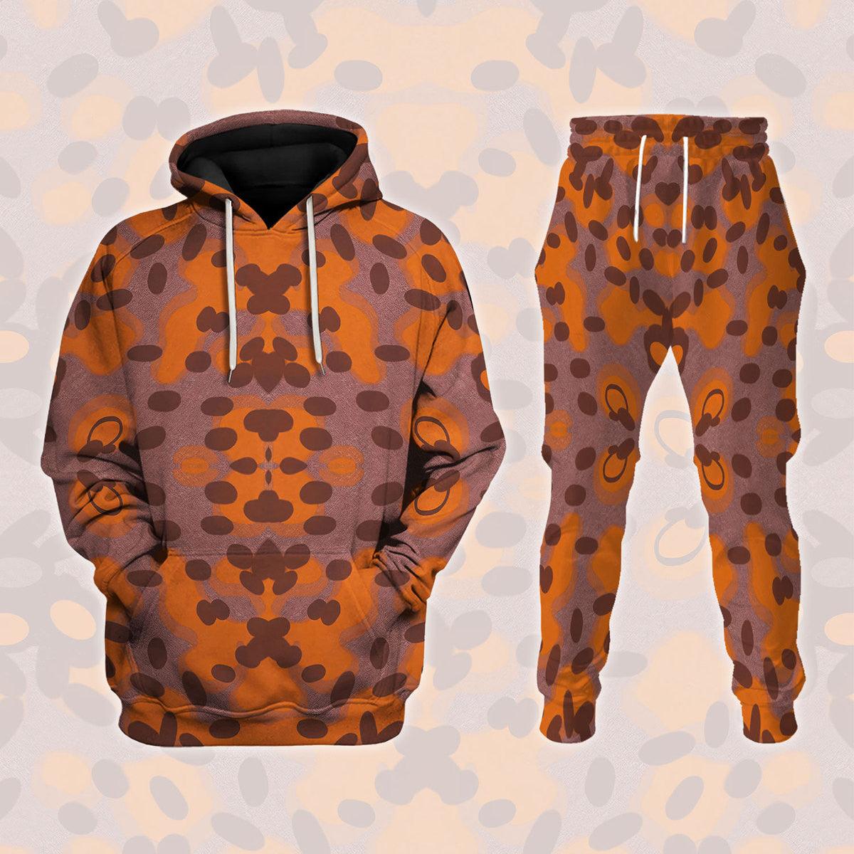 German Plane Tree Autumn Camo Fabric, Cosplay Material, Costume Design MNP058CS