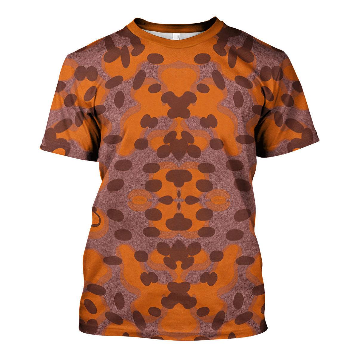 German Plane Tree Autumn Camo Fabric, Cosplay Material, Costume Design MNP058CS