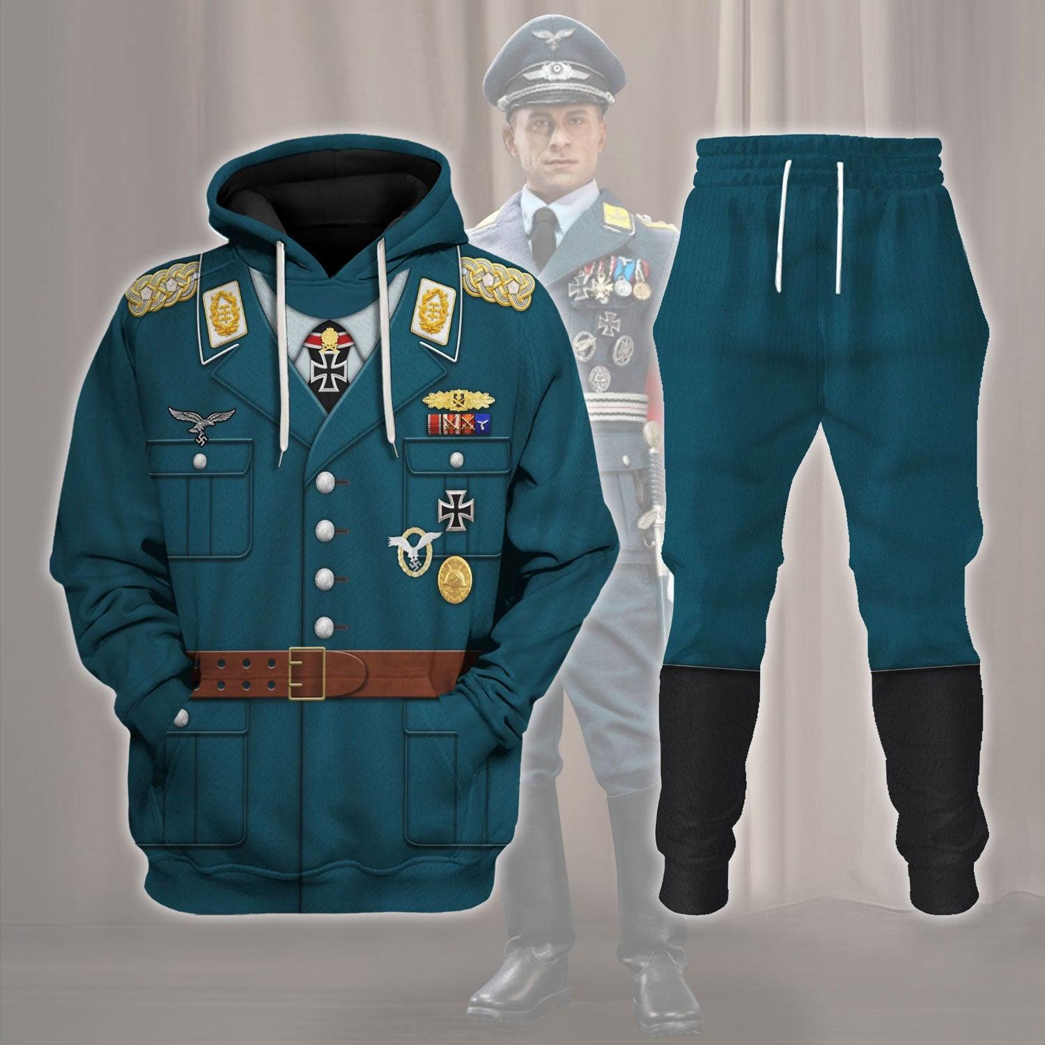 Werner Molders German Pilot Cosplay Hoodie, Sweatshirt, Costume T-Shirt Tracksuit MNP057CS