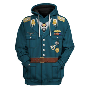 Werner Molders German Pilot Cosplay Hoodie, Sweatshirt, Costume T-Shirt Tracksuit MNP057CS