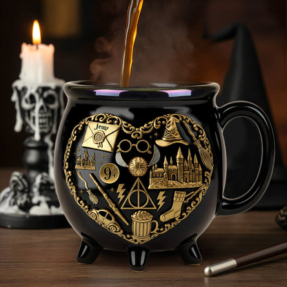 Just Loves Magic - Personalized Cauldron Mug - Gift for Halloween - NSK10112