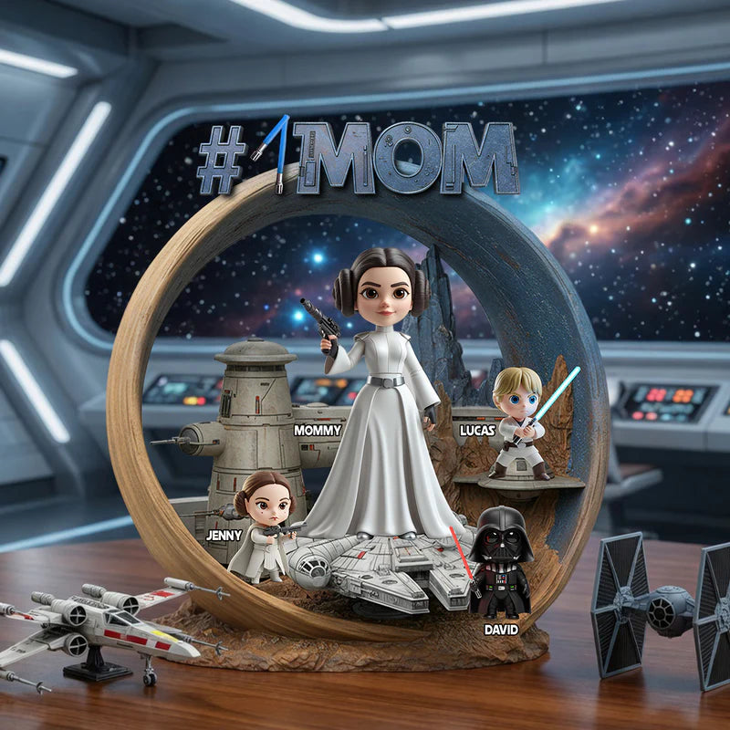 Best Mom In The Universe - Personalized Custom Shape Acrylic Plaque – MNPST0321