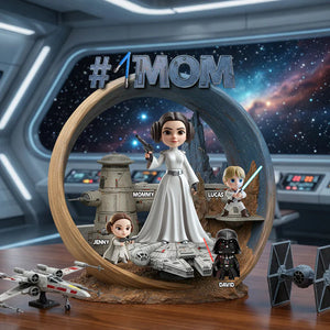 Best Mom In The Universe - Personalized Custom Shape Acrylic Plaque – MNPST0321