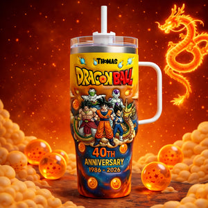 40th Anniversary - Personalized Seven Balls Tumbler With Handle - MNP04001T