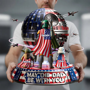 May The Dad Be With You - Personalized Custom Shape Acrylic Plaque – MNPST0324