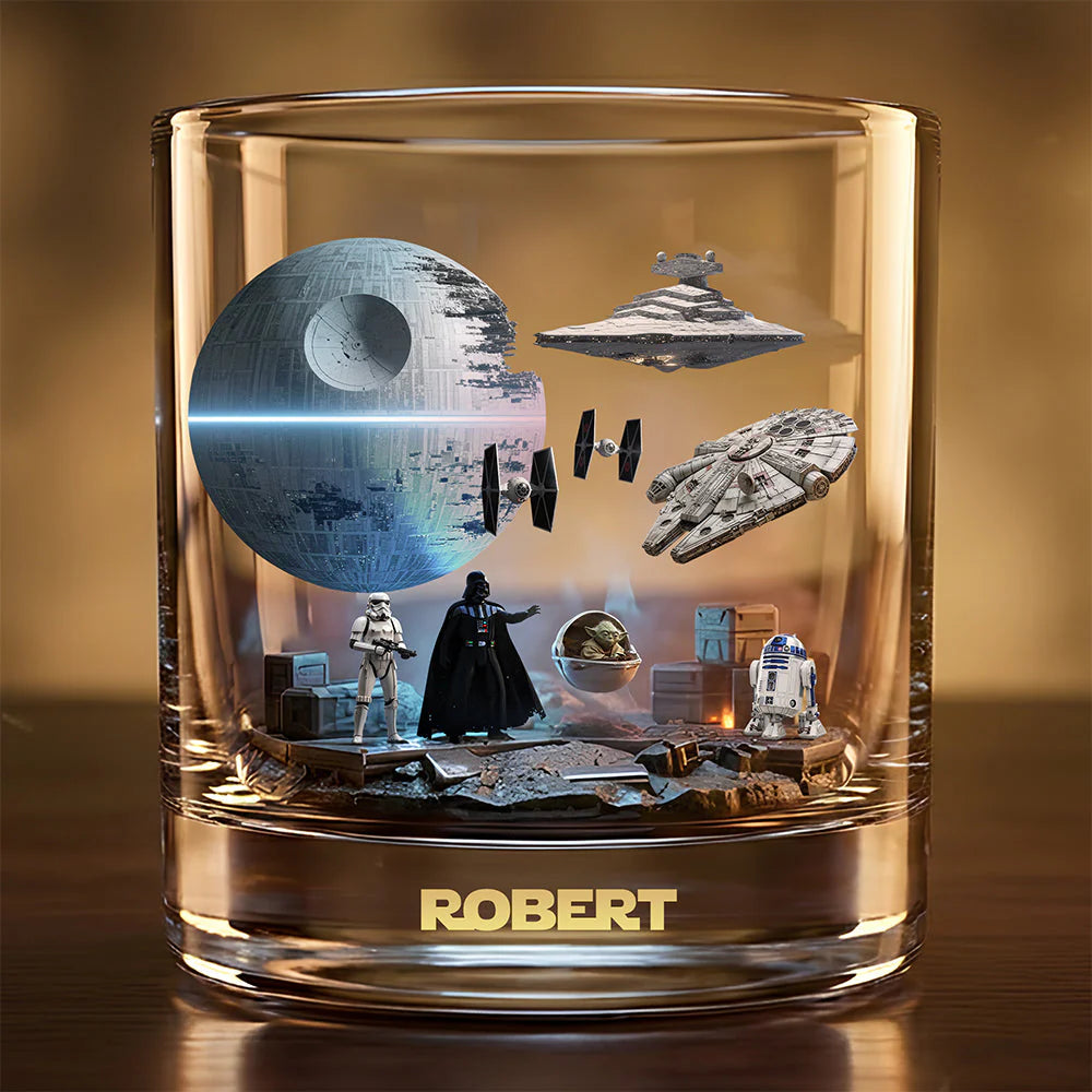 Galactic Legacy Display Dome - Personalized The Force Whiskey Glass - MNPS01WG