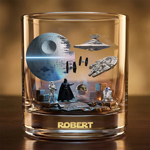 Galactic Legacy Display Dome - Personalized The Force Whiskey Glass - MNPS01WG
