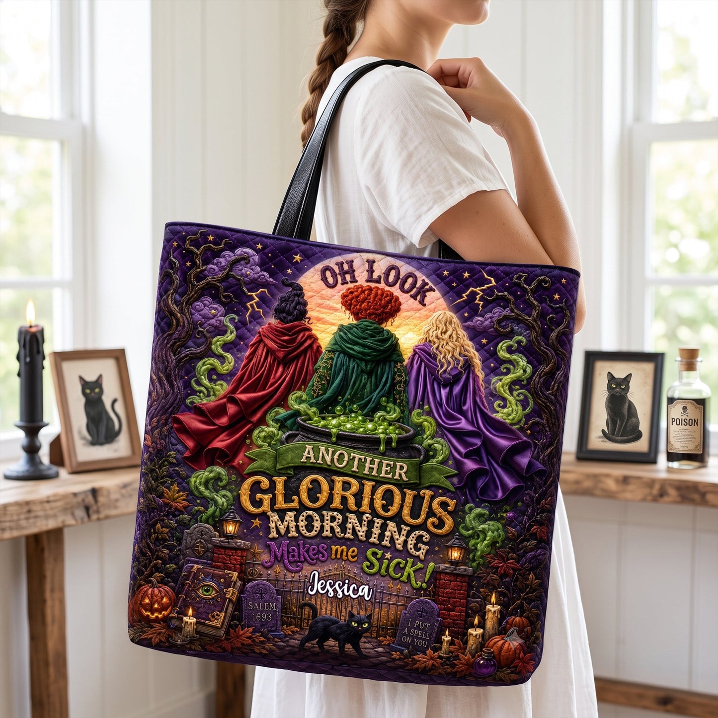 Start With Magic - Personalized Quilted Tote Bag - NSK10100