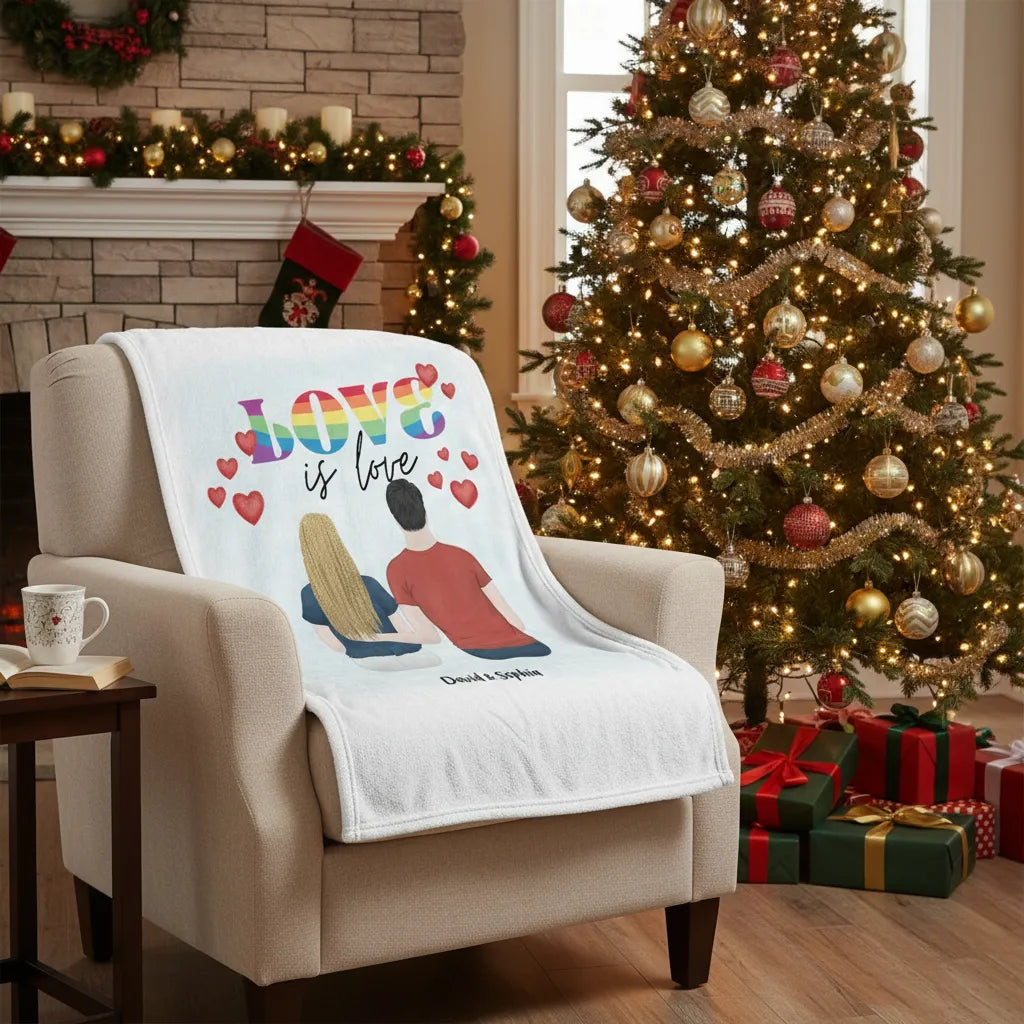 Happy Pride - Personalized Couple Blanket