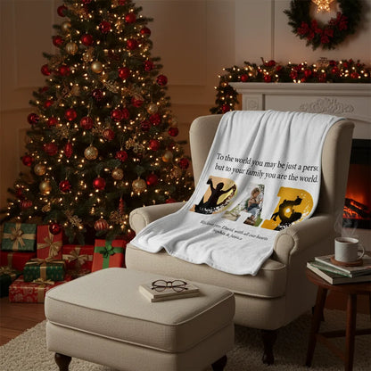 DAD - Personalized Dad Blanket