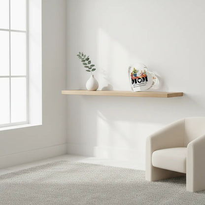 Mom, thank you for always being there - Personalized Mom Acrylic Heart