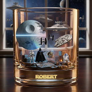 Galactic Legacy Display Dome - Personalized The Force Whiskey Glass - MNPS01WG