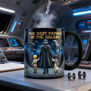 The Best Father In The Galaxy - Personalized Magic Coffee Mug - Gifts For Father - MNPM12004