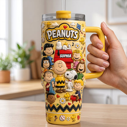 Celebrates Friendship - Personalized 40oz Tumbler With Handle - NSK10114