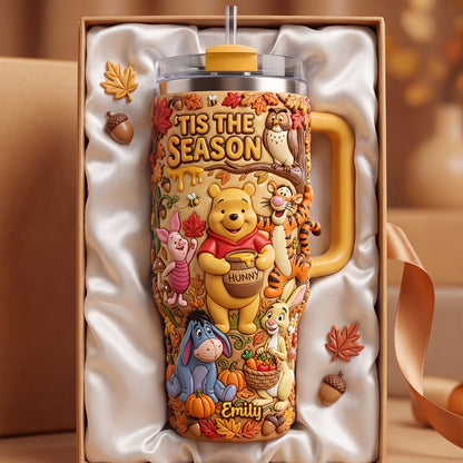 Cozy Woodland Autumn Colorful - Personalized  40oz Tumbler With Handle - NSK10113