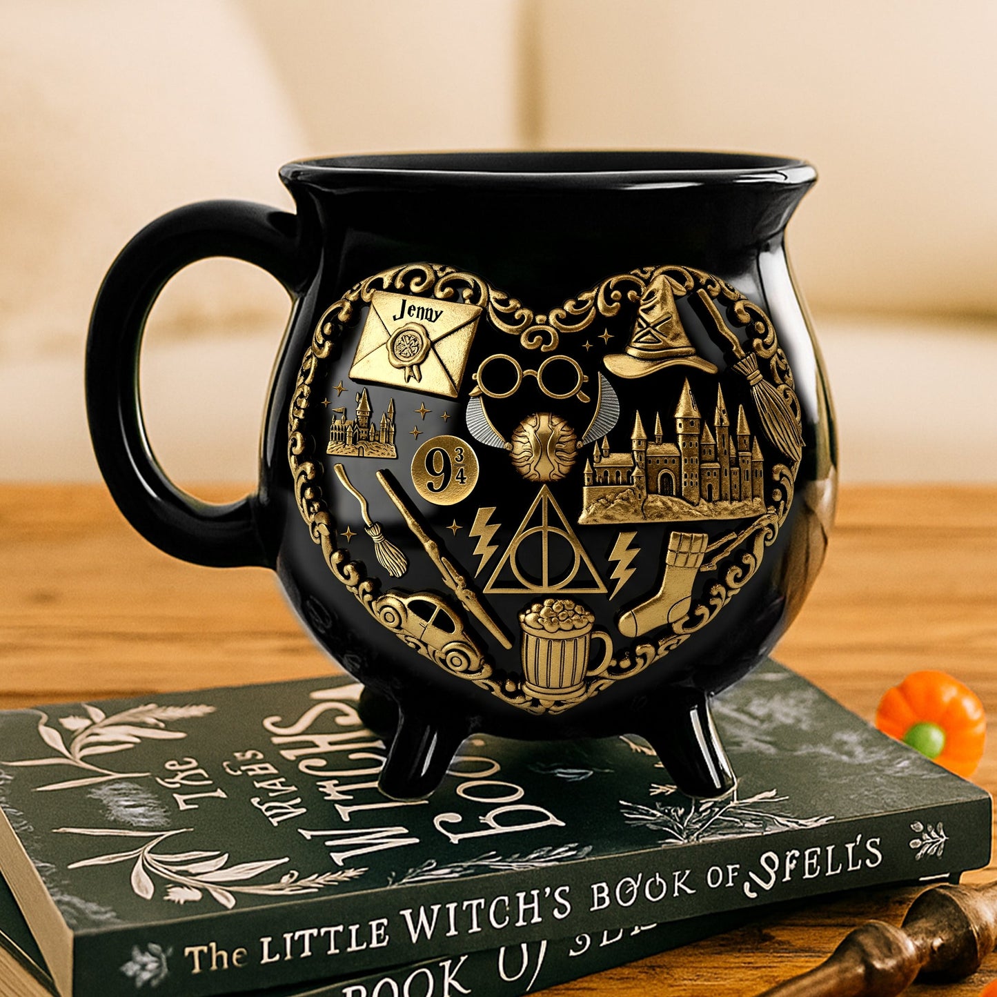 Just Loves Magic - Personalized Cauldron Mug - Gift for Halloween - NSK10112