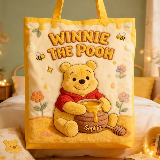 Honey Bear Friends - Personalized Quilted Tote Bag - NSK10038