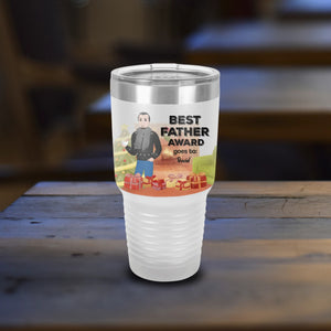 Best Father Award - Personalized Dad Tumbler