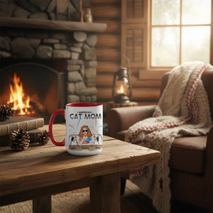 American Cat Mom -  Personalized Mom Mug