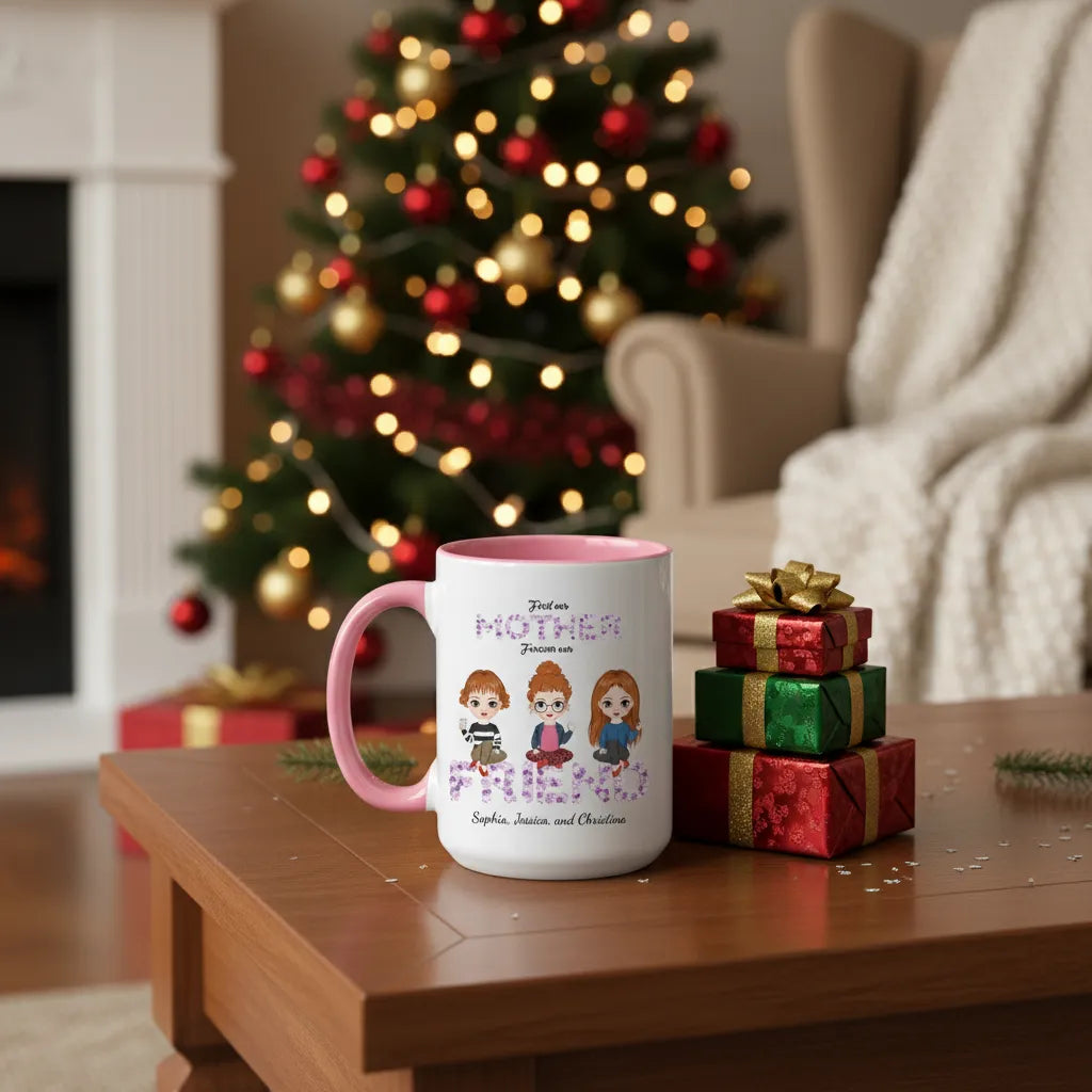 First my mother, forever my friend -  Personalized Mom Mug