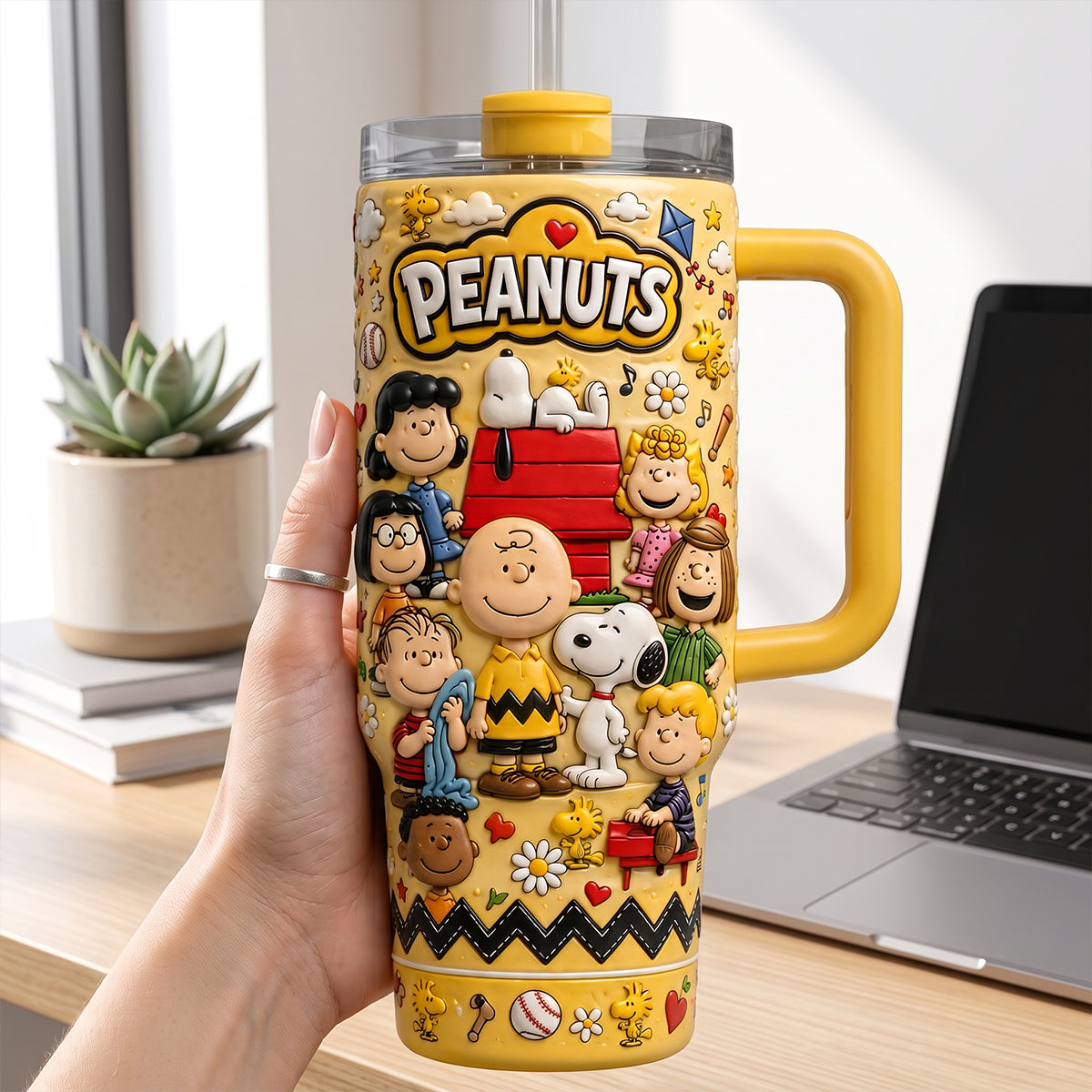 Celebrates Friendship - Personalized 40oz Tumbler With Handle - NSK10114