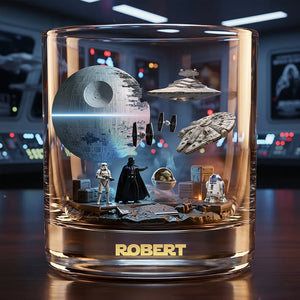 Galactic Legacy Display Dome - Personalized The Force Whiskey Glass - MNPS01WG