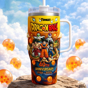 40th Anniversary - Personalized Seven Balls Tumbler With Handle - MNP04001T
