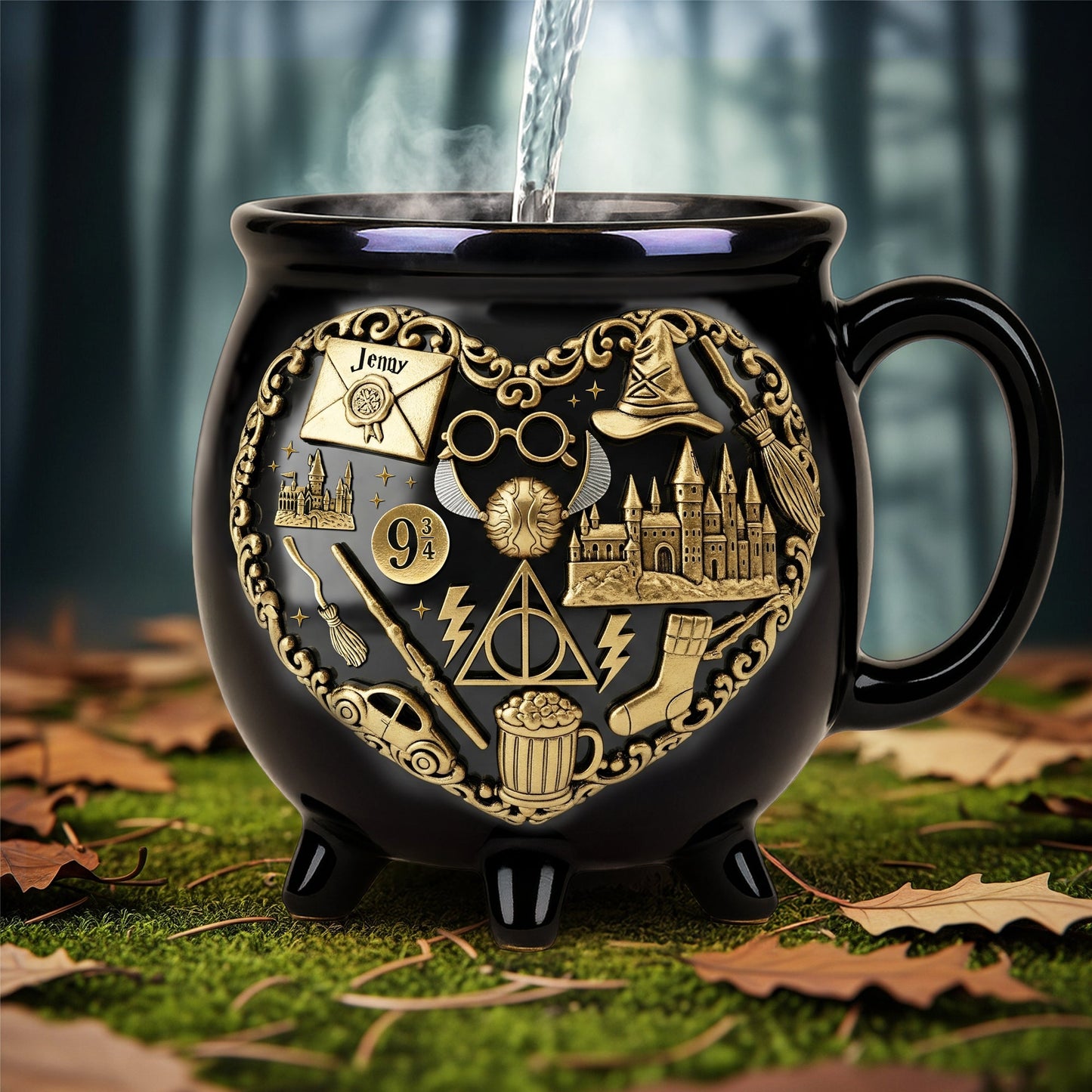 Just Loves Magic - Personalized Cauldron Mug - Gift for Halloween - NSK10112