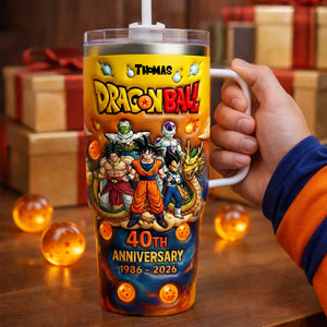 40th Anniversary - Personalized Seven Balls Tumbler With Handle - MNP04001T