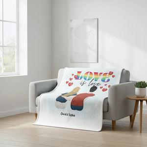 Happy Pride - Personalized Couple Blanket
