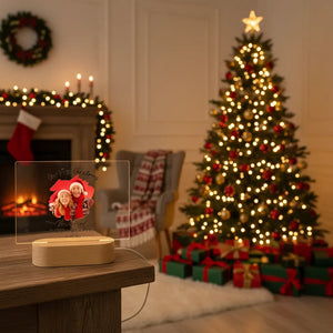 Our First Christmas - Personalized Anniversary Acrylic Nightlight