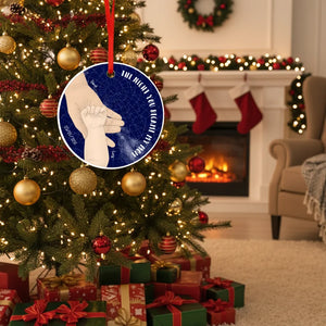 The night you became my mom - Personalized Anniversary Ceramic Ornament