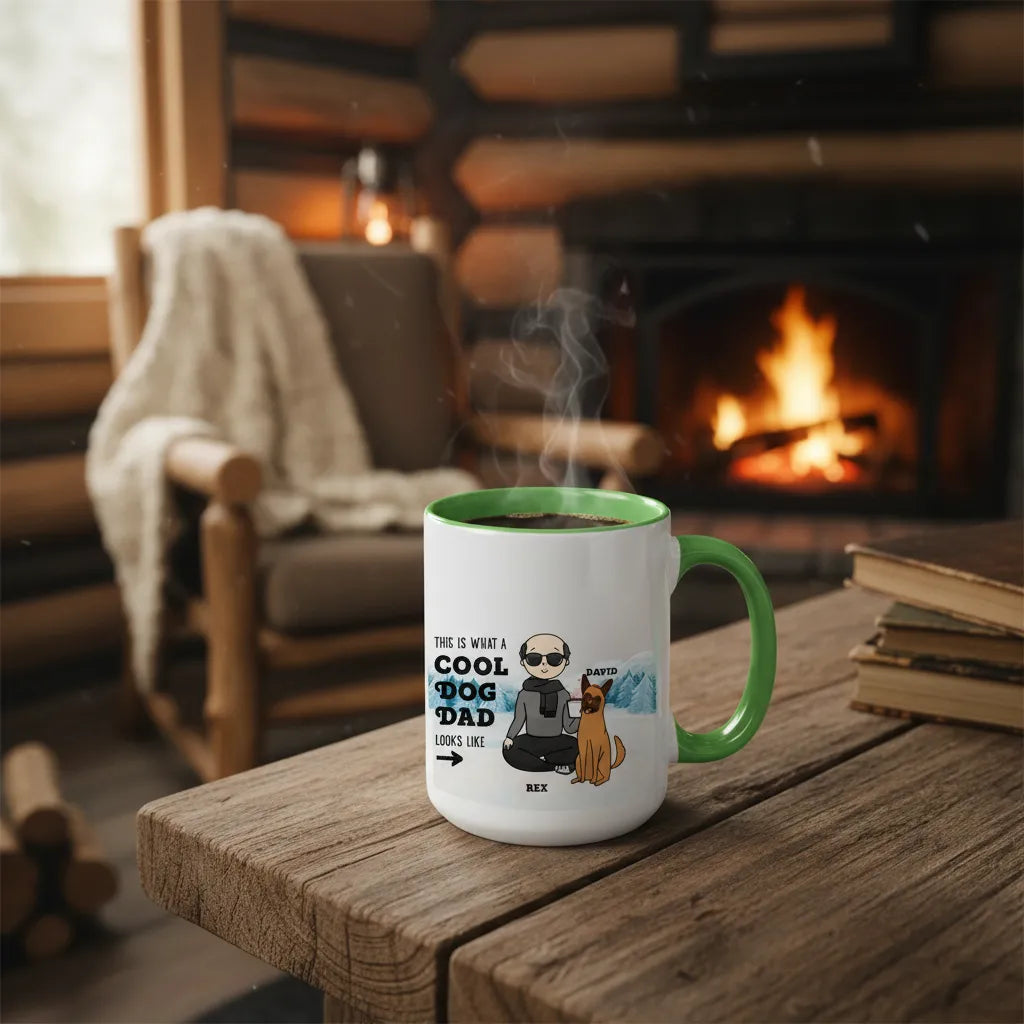 This is what a cool pet dad looks like - Personalized Dad Mug