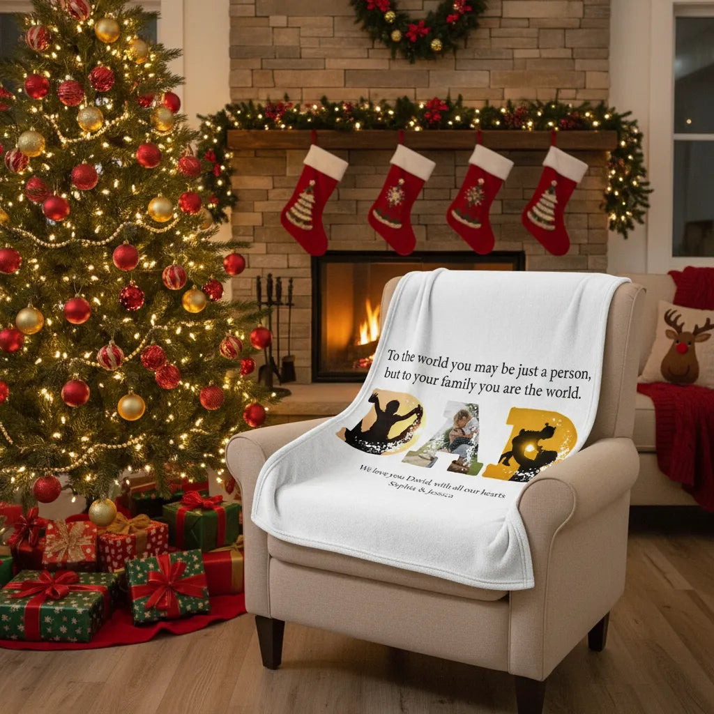 DAD - Personalized Dad Blanket