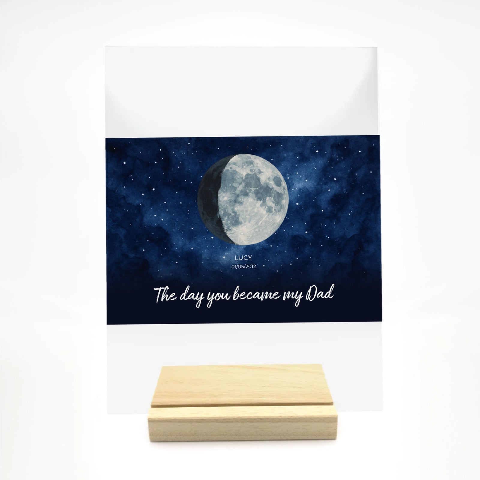Birthday Moon Phase - Personalized Anniversary Acrylic Glass