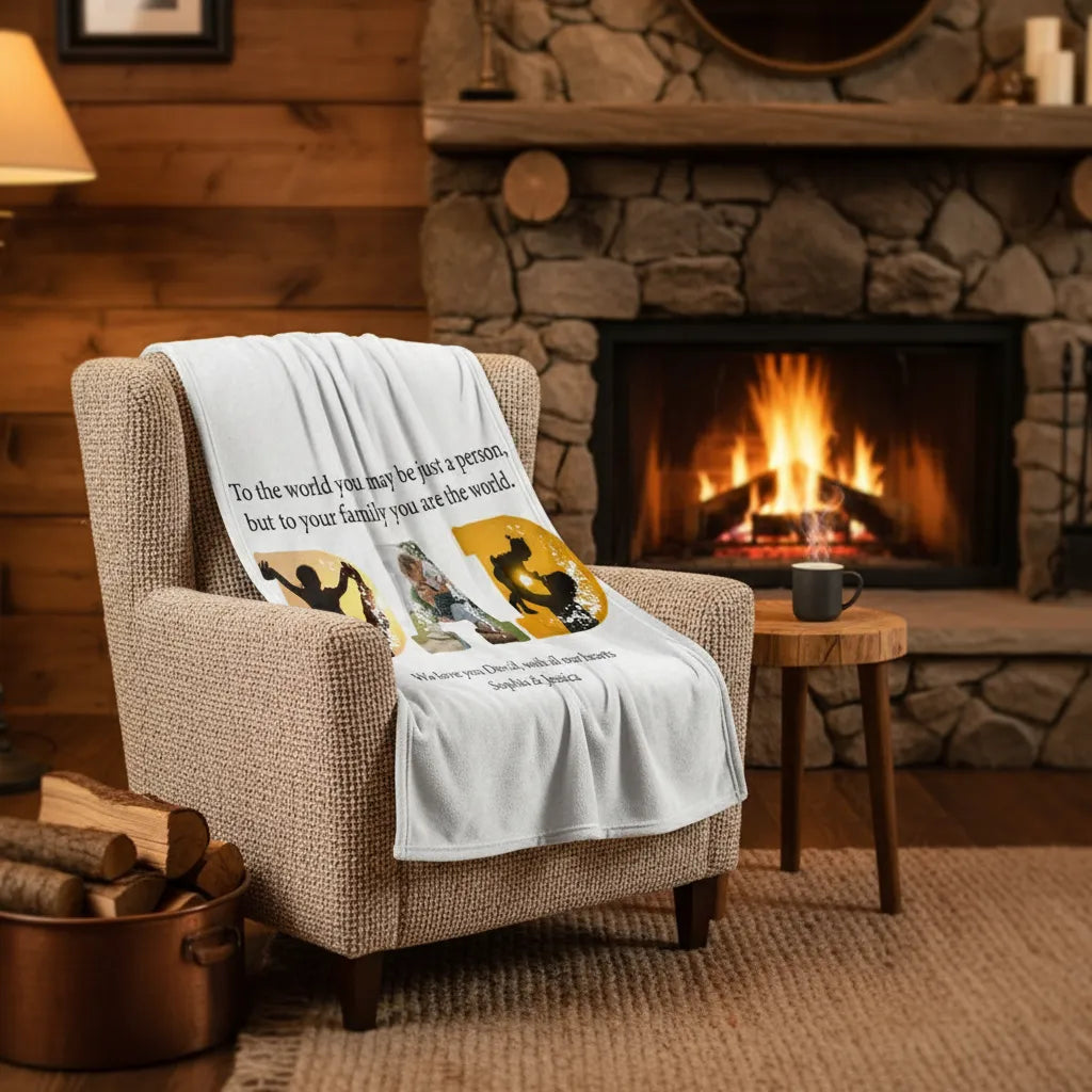 DAD - Personalized Dad Blanket