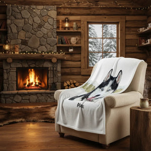 Christmas with my pet - Personalized Pet Blanket