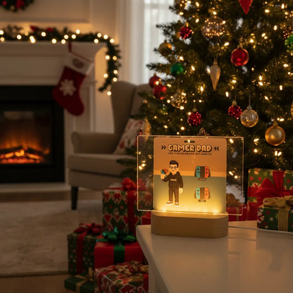 Gamer Dad - Personalized Dad Acrylic Nightlight