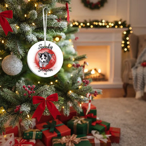 Spooky season - Personalized Pet Ceramic Ornament