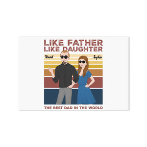 Like Father Like Daughter - Personalized Dad Poster