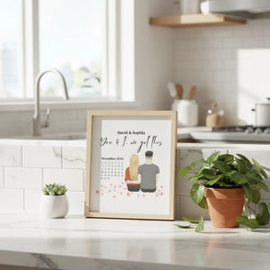 You & I, We got this - Personalized Couple Calendar Poster
