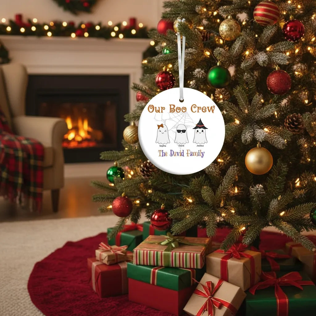 Our Boo Crew - Personalized Family Ceramic Ornament