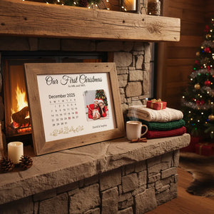 Our First Christmas - Personalized Anniversary Poster
